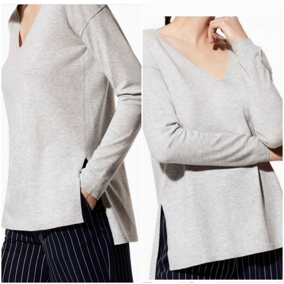 Aritzia Sweaters - Aritzia Babaton Wool Linen Erin Sweater XS Gray